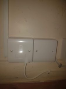 Fuse spur for shower waste pump