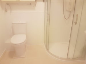 Toilet and new low level shower fitted