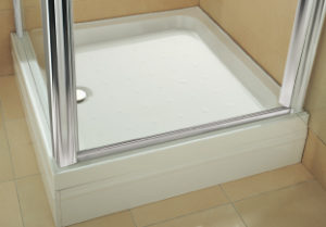 step in high level shower tray